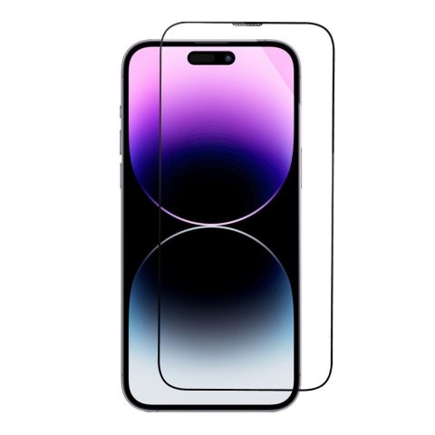 5D Full Glue Tempered Glass - do iPhone 14 Pro czarny + aplikator
