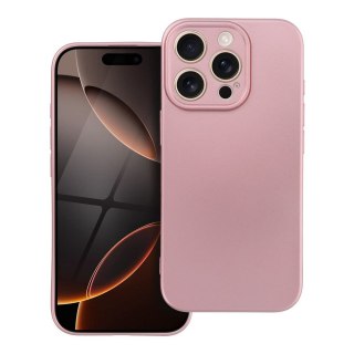 Etui METALLIC do iPhone 16 Pro różowy
