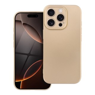 Etui METALLIC do iPhone 16 Pro złoty