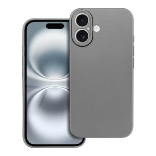 Etui METALLIC do iPhone 16 szary