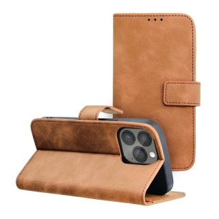 Etui TENDER Book do iPhone 13 Pro brązowy