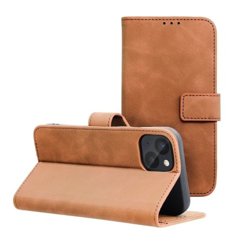 Etui TENDER Book do iPhone 13 brązowy
