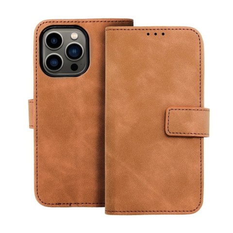 Etui TENDER Book do iPhone 13 brązowy