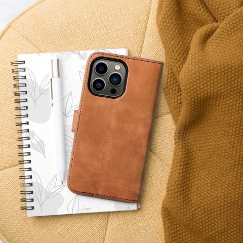 Etui TENDER Book do iPhone 13 brązowy