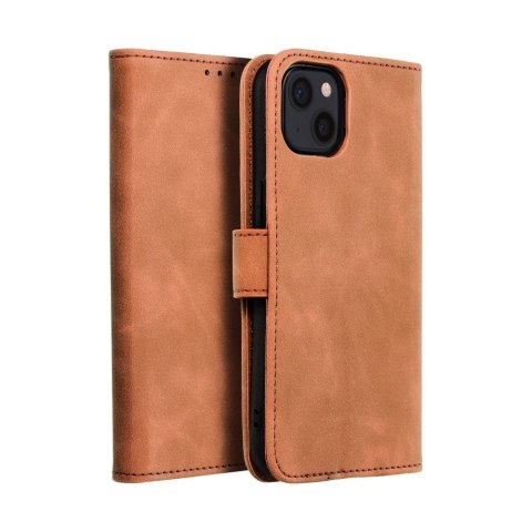 Etui TENDER Book do iPhone 13 brązowy