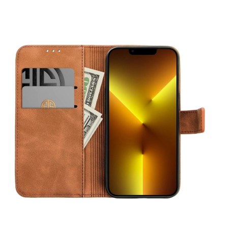 Etui TENDER Book do iPhone 13 brązowy