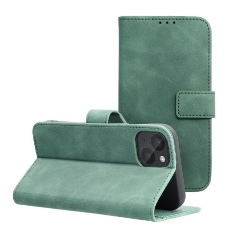 Etui TENDER Book do iPhone 13 zielony