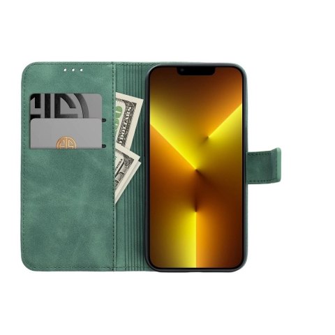 Etui TENDER Book do iPhone 13 zielony