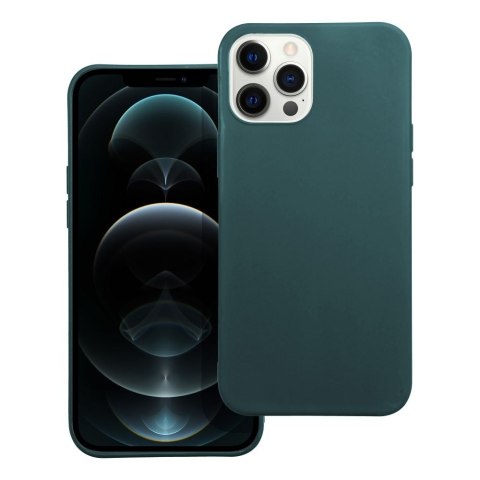 Etui MATT do iPhone 12 Pro Max ciemnozielony