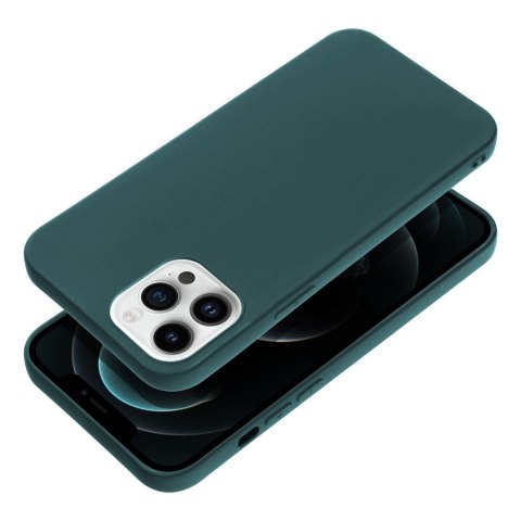 Etui MATT do iPhone 12 Pro Max ciemnozielony