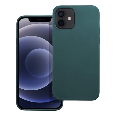 Futerał MATT do IPHONE 12 ciemnozielony