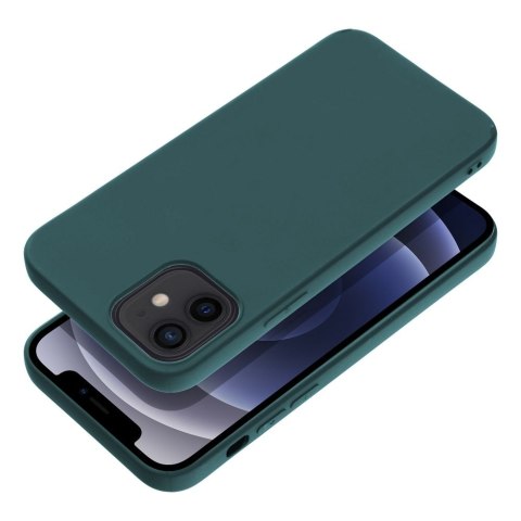 Futerał MATT do IPHONE 12 ciemnozielony