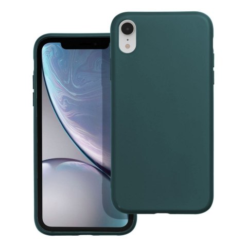 Etui MATT do iPhone XR ciemnozielony
