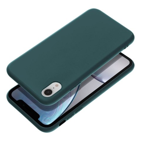 Etui MATT do iPhone XR ciemnozielony