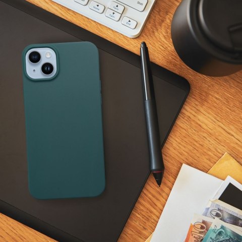 Etui MATT do iPhone X / XS ciemnozielony