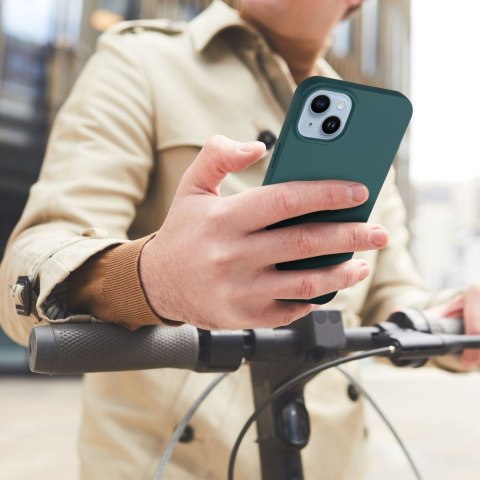 Etui MATT do iPhone X / XS ciemnozielony