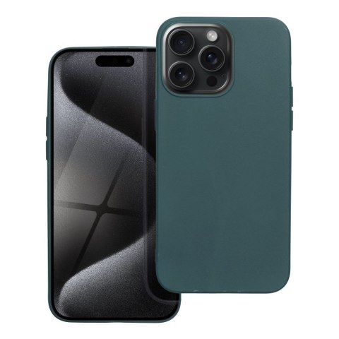 Etui MATT do iPhone 15 Pro Max ciemnozielony