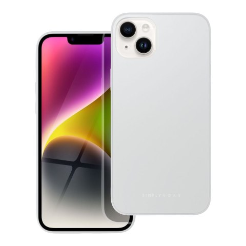 ROAR Etui MATTE GLASS do iPhone 14 Plus stalowy
