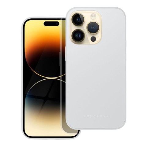 ROAR Etui MATTE GLASS do iPhone 14 Pro stalowy