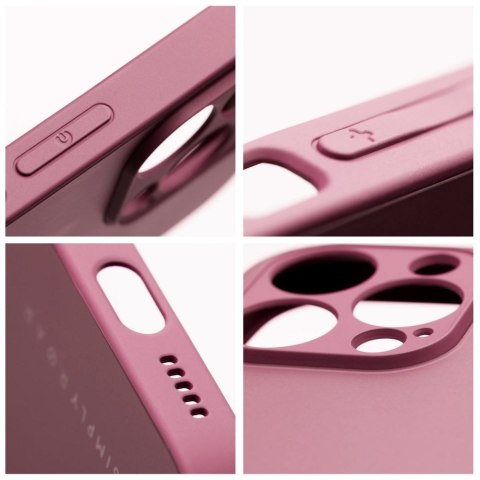ROAR Etui MATTE GLASS do iPhone 14 bordowy