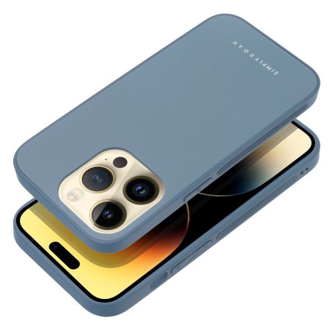 ROAR Etui MATTE GLASS do iPhone 14 niebieski
