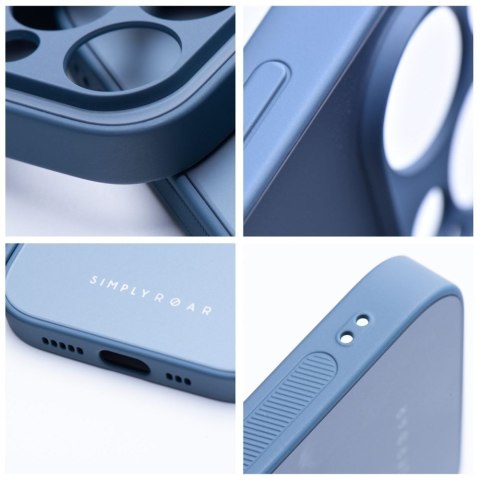 ROAR Etui MATTE GLASS do iPhone 14 niebieski