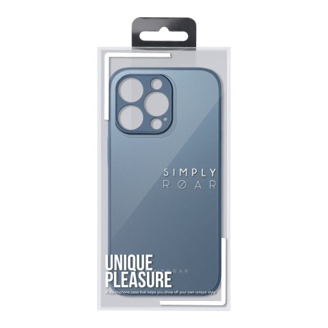 ROAR Etui MATTE GLASS do iPhone 14 niebieski