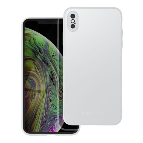 ROAR Etui MATTE GLASS do iPhone XS Max stalowy