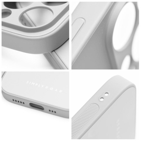ROAR Etui MATTE GLASS do iPhone XS stalowy