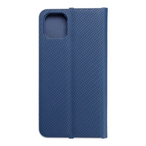 Etui LUNA Book Carbon do iPhone 11 niebieski