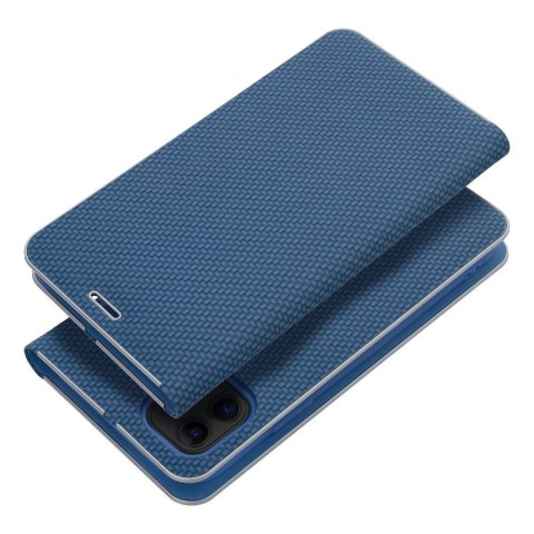 Etui LUNA Book Carbon do iPhone 11 niebieski