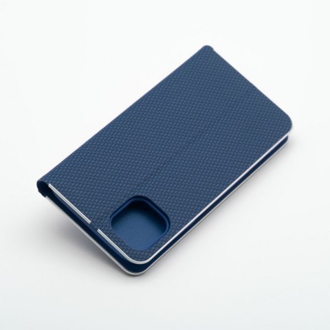 Etui LUNA Book Carbon do iPhone 11 niebieski