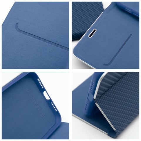 Etui LUNA Book Carbon do iPhone 11 niebieski