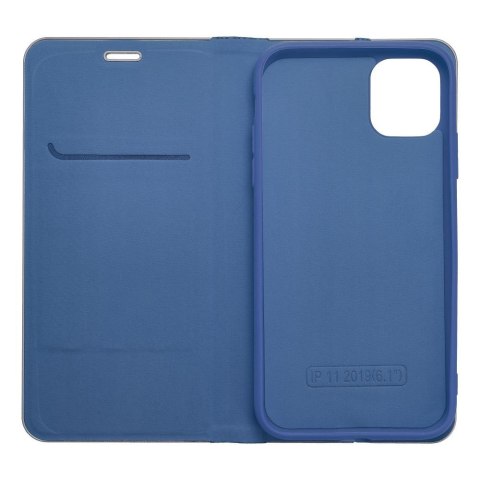 Etui LUNA Book Carbon do iPhone 11 niebieski