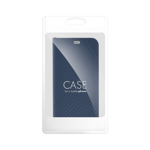 Etui LUNA Book Carbon do iPhone 11 niebieski