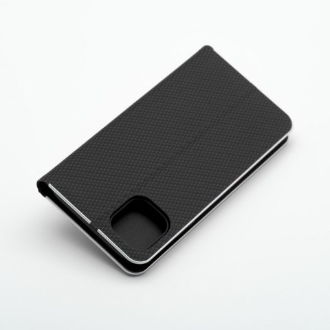 Etui LUNA Book Carbon do iPhone XR czarny