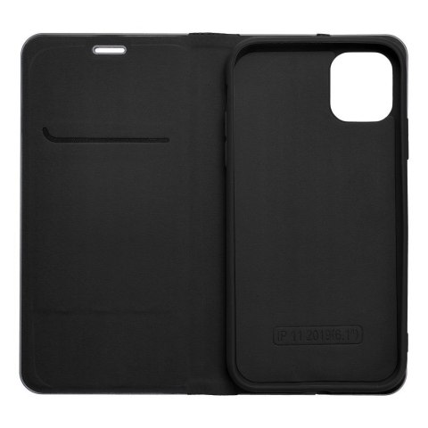 Etui LUNA Book Carbon do iPhone XR czarny