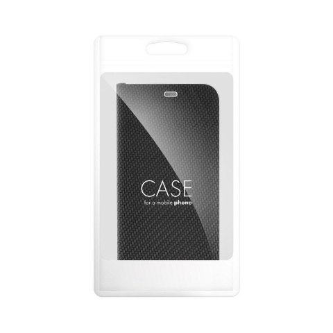 Etui LUNA Book Carbon do iPhone XR czarny