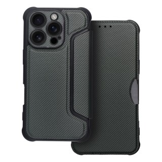 Etui RAZOR Book do iPhone 16 Pro ciemnozielony