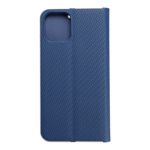 Kabura LUNA Book Carbon do IPHONE 12 / 12 Pro niebieski