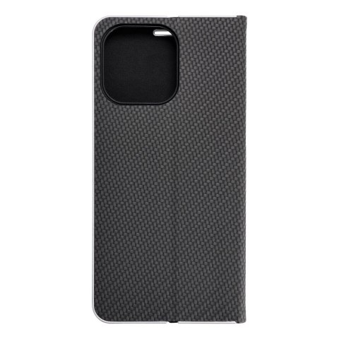 Etui LUNA Book Carbon do iPhone 15 Pro Max czarny