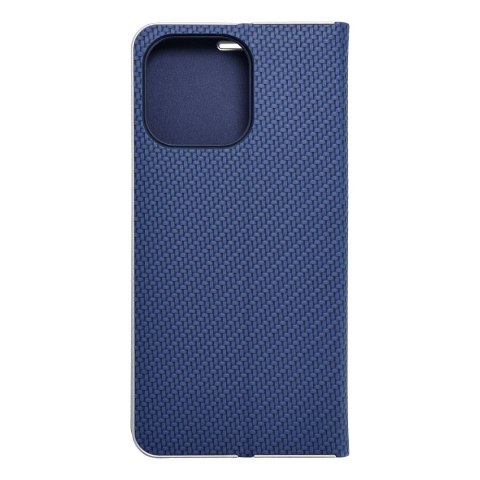 Etui LUNA Book Carbon do iPhone 15 Pro Max niebieski