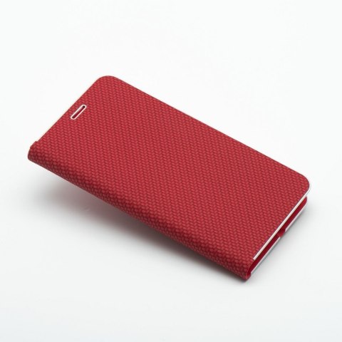 Etui LUNA Book Carbon do iPhone 11 czerwony