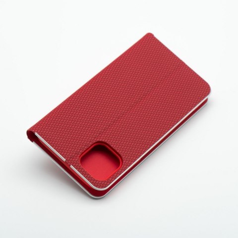 Etui LUNA Book Carbon do iPhone 11 czerwony