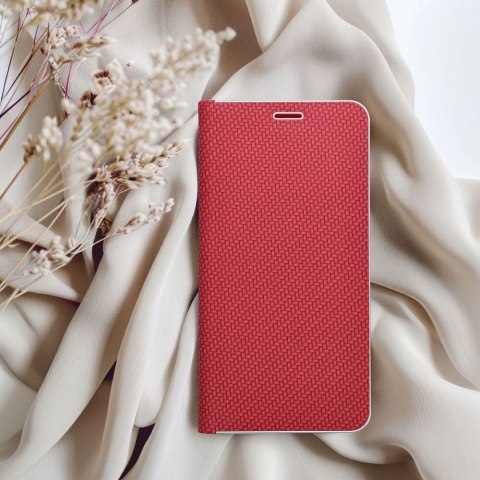 Etui LUNA Book Carbon do iPhone 11 czerwony
