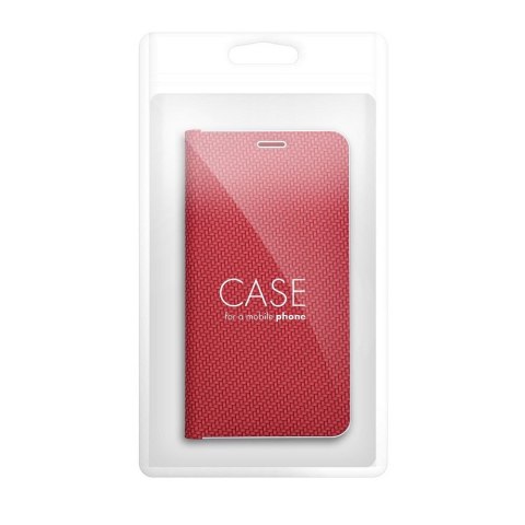 Etui LUNA Book Carbon do iPhone 11 czerwony