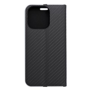 Etui LUNA Book Carbon do iPhone 16 Pro czarny