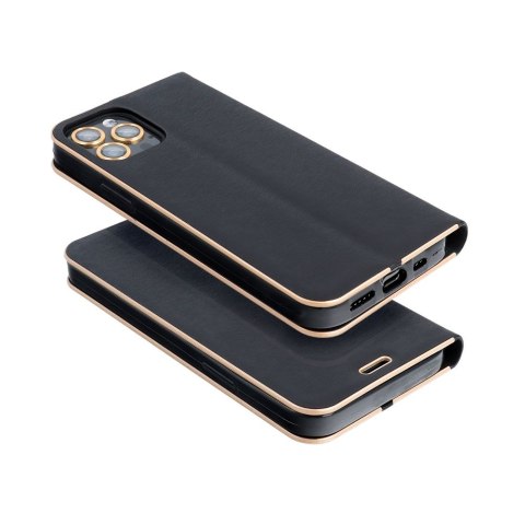 Etui LUNA Book Gold do iPhone 15 Pro Max czarny