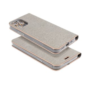 Etui LUNA Book Gold do iPhone 16 Pro srebrny