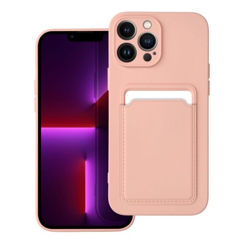Etui CARD CASE do iPhone 13 Pro Max różowy